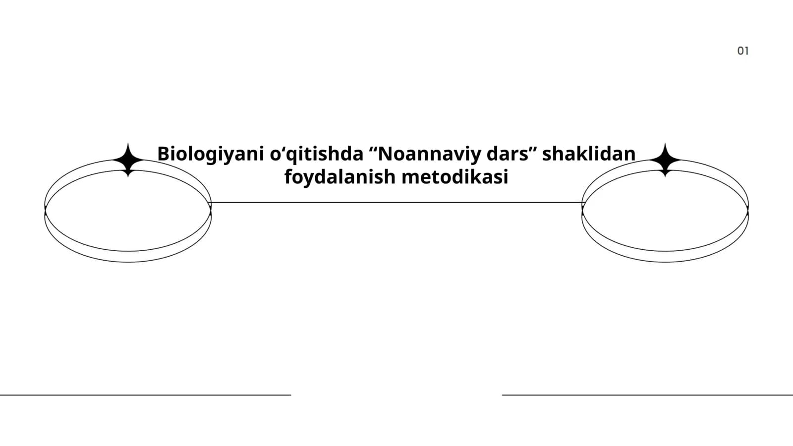 Biologiyani oʻqitishda “Noannaviy dars” shaklidan foydalanish metodikasi