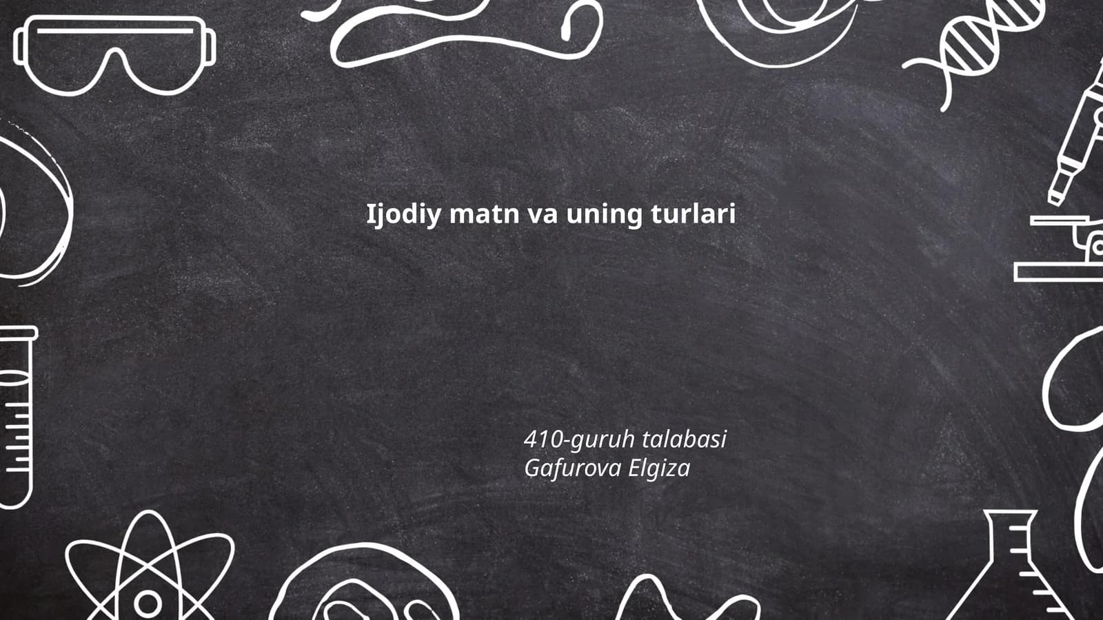 Ijodiy matn va uning turlari