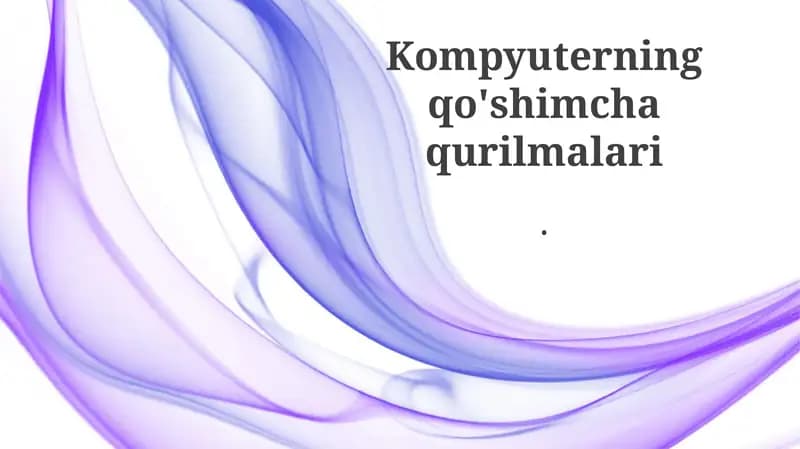 Yangi kirish texnologiyalari