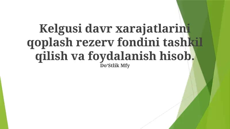 Do‘Stlik Mfy