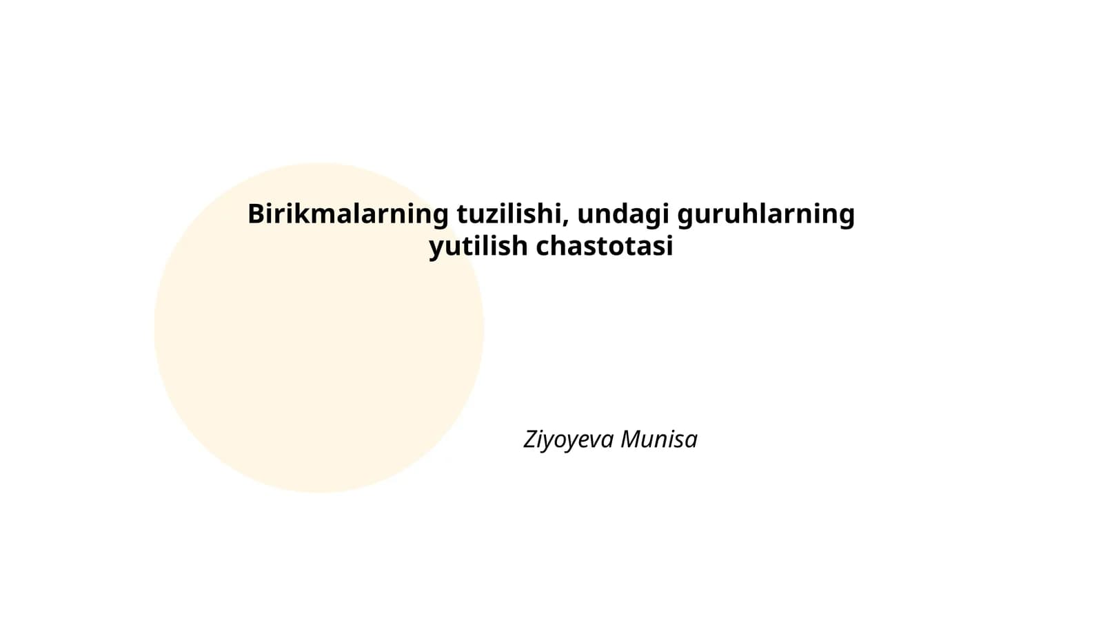 Birikmalarning tuzilishi, undagi guruhlarning yutilish chastotasi