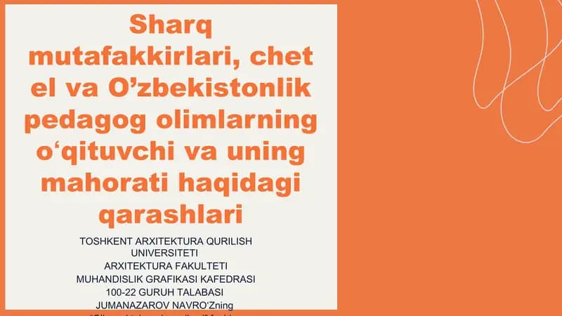 Oliy maktab pedagogikasi
