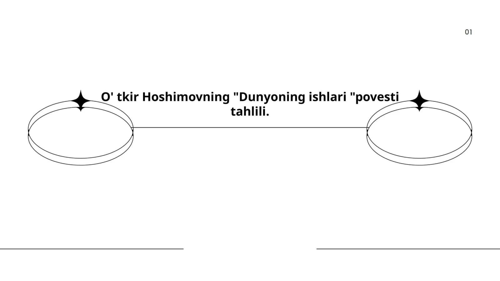 Dunyoning ishlari "povesti tahlili