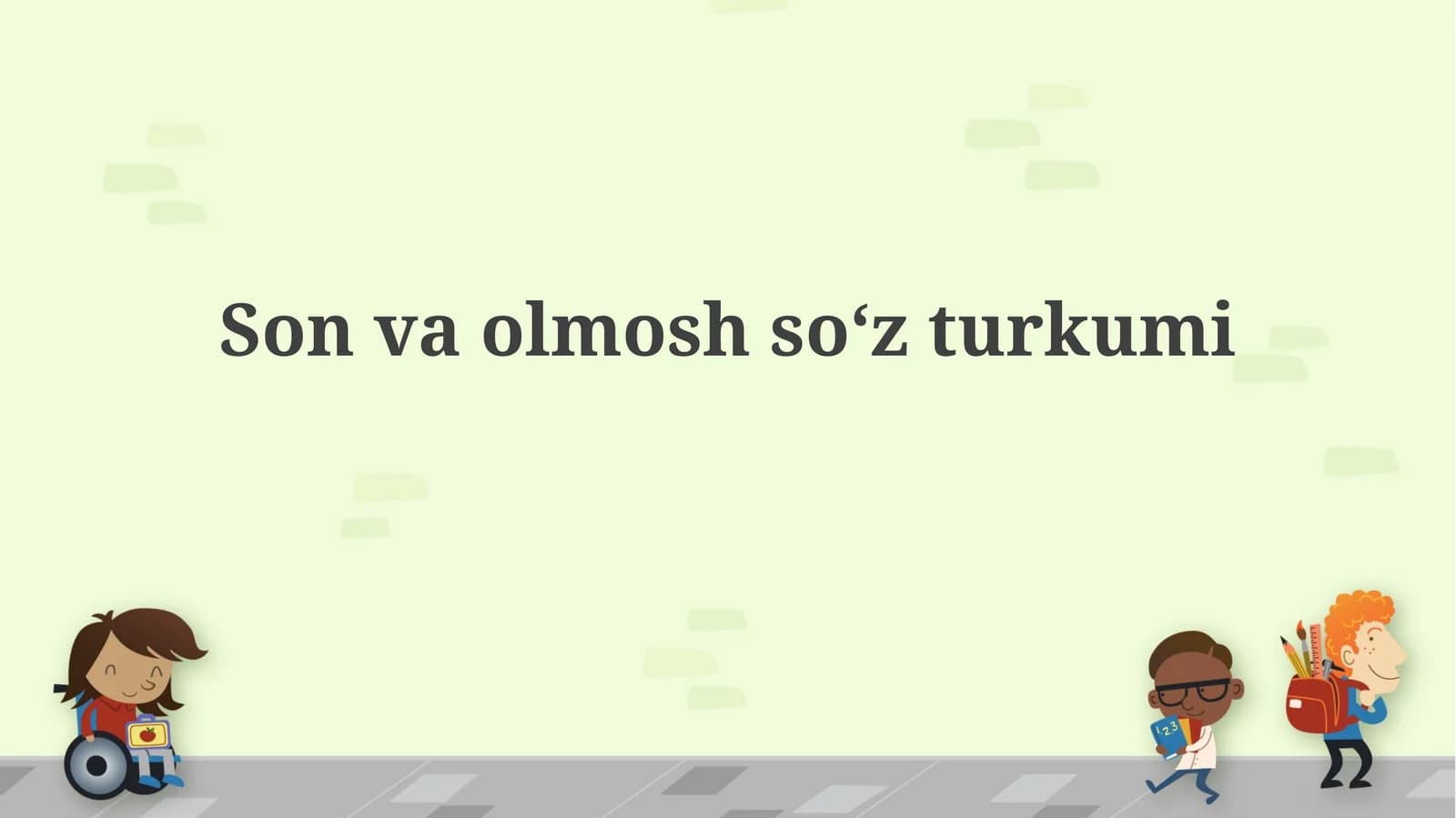 Ot va Olmosh So'z Turkumlari