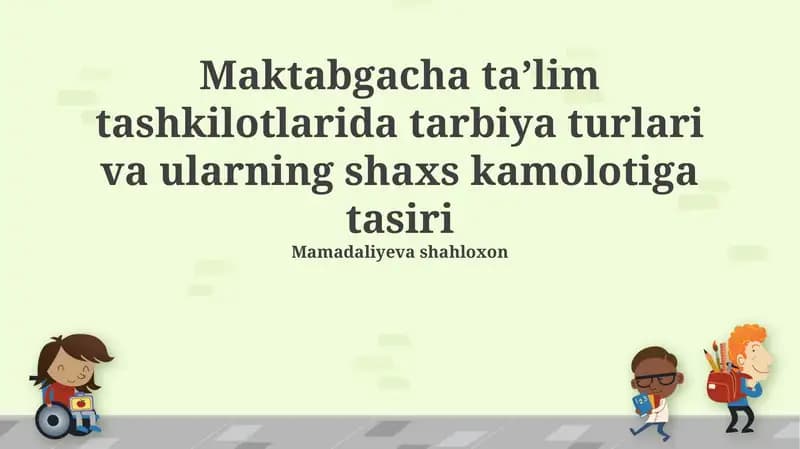 Demokratik tarbiya uslubi va uning shaxs rivojiga ta'siri