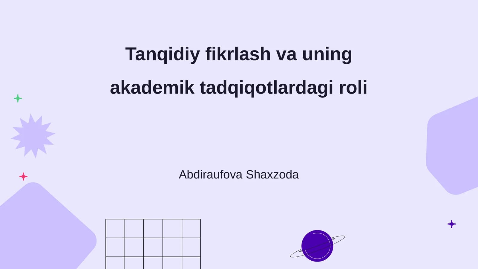 Tanqidiy fikrlash va uning akademik tadqiqotlardagi roli