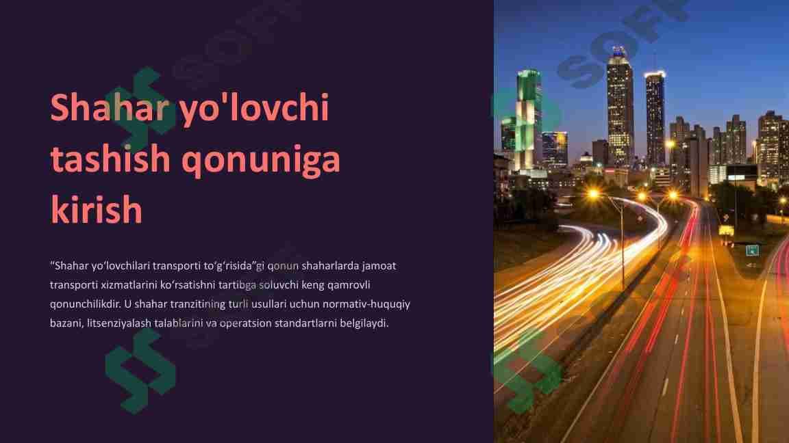 Shahar yo'lovchi tashish tizimi