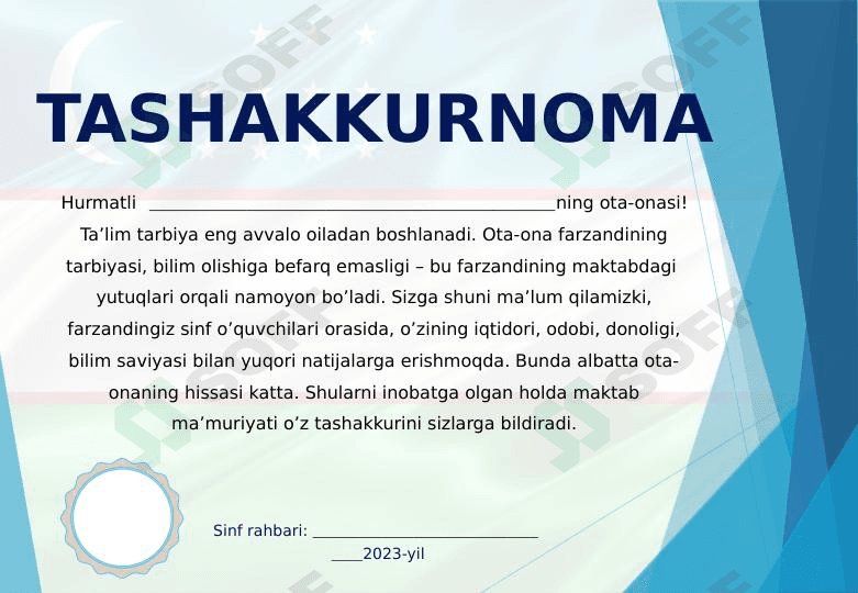 Tashakkurnoma