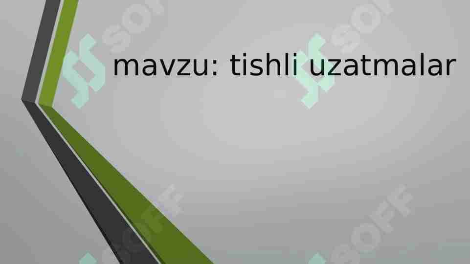 Tishli uzatmalar