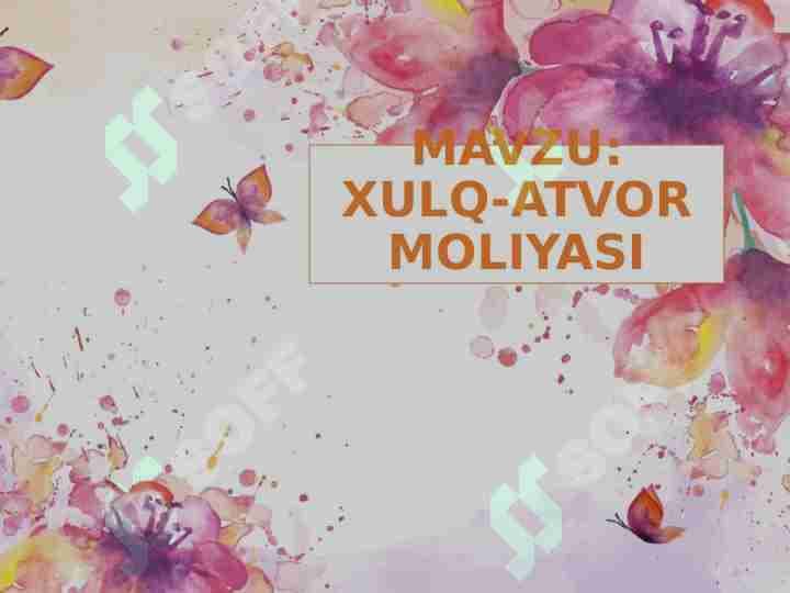 XULQ-ATVOR MOLIYASI