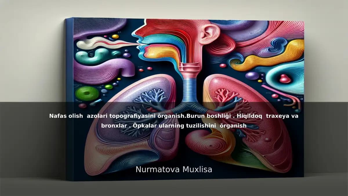 Nafas olish a'zolari topografiyasi