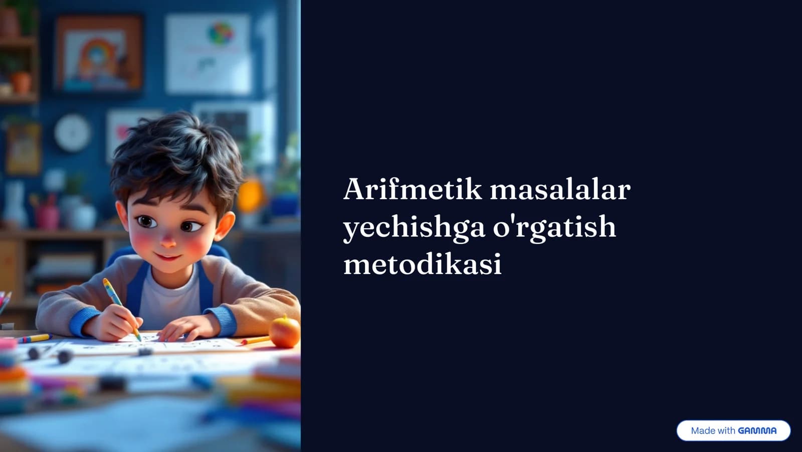 Arifmetik masalalar yechishga o'rgatish metodikasi
