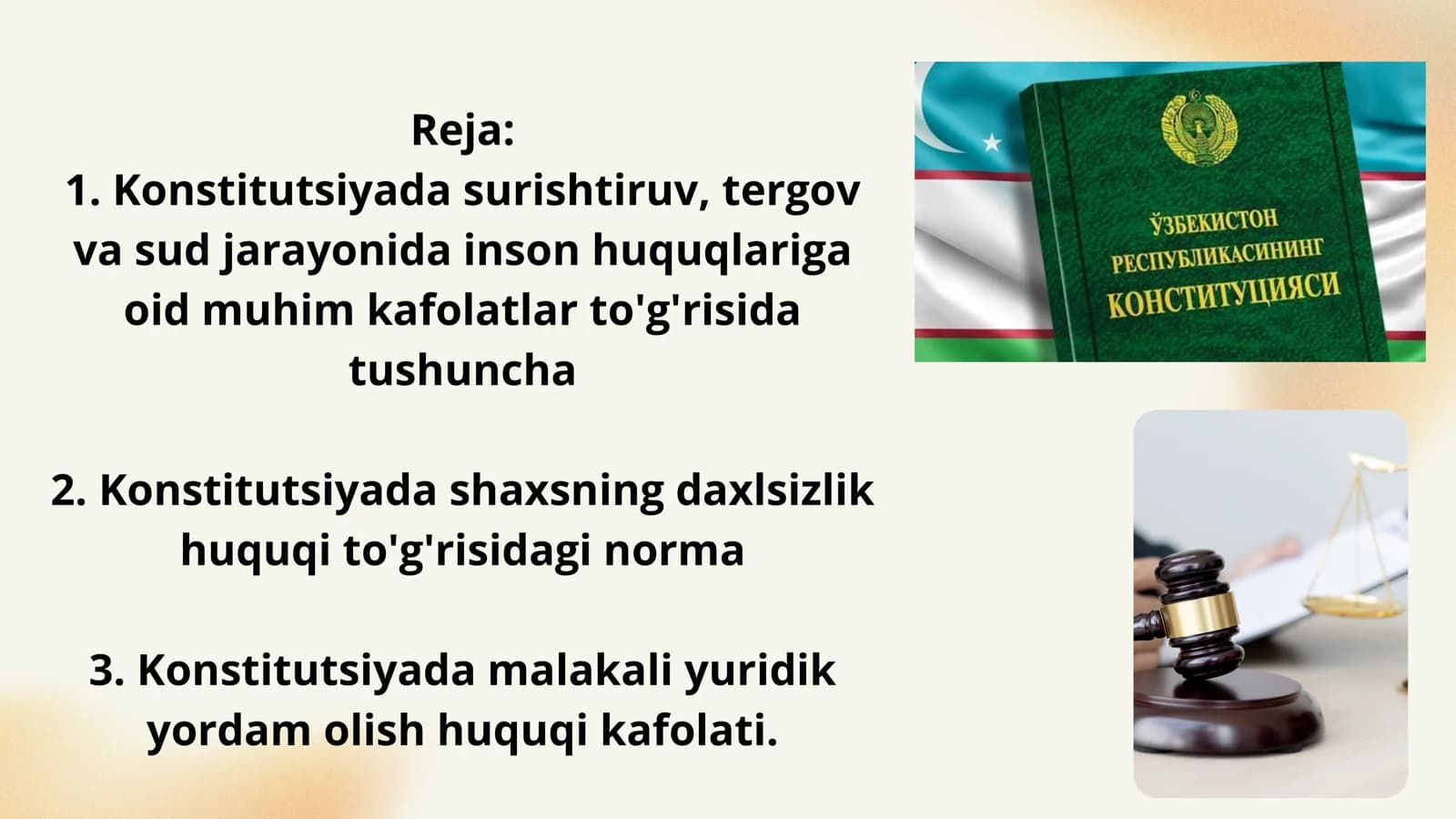 Konstitutsiyada inson huquqlari