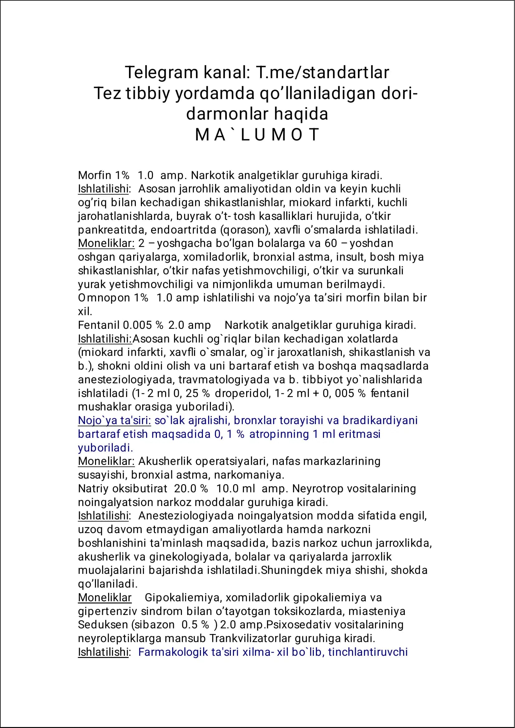 birinchi yordam ko'rsatish usullari