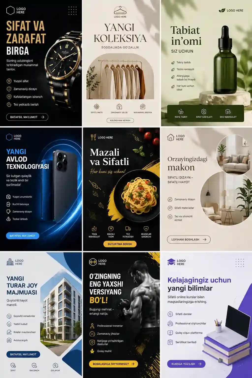 Modern Business Templates Pack