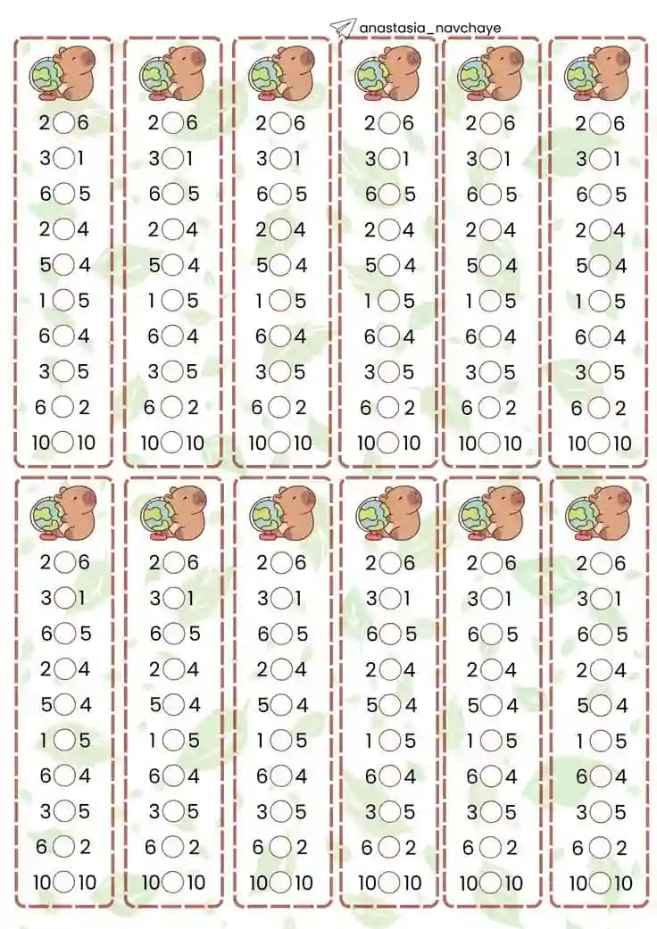 Boshlang‘ich sinf uchun Matematikadan Topshiriq