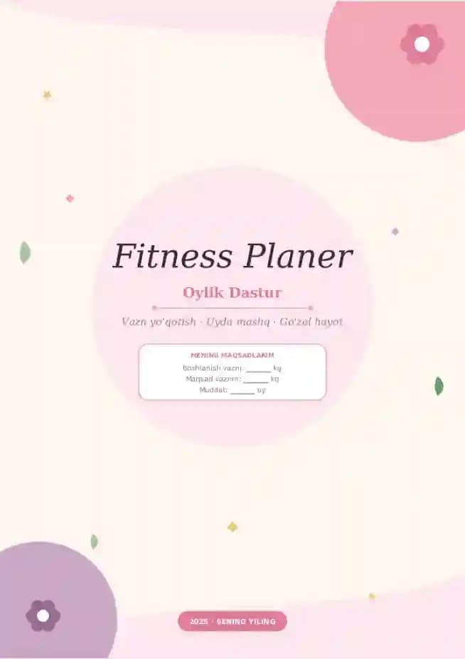 Fitness planer