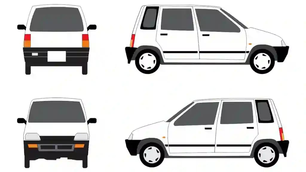 "Tiko" avtomobili CorelDraw