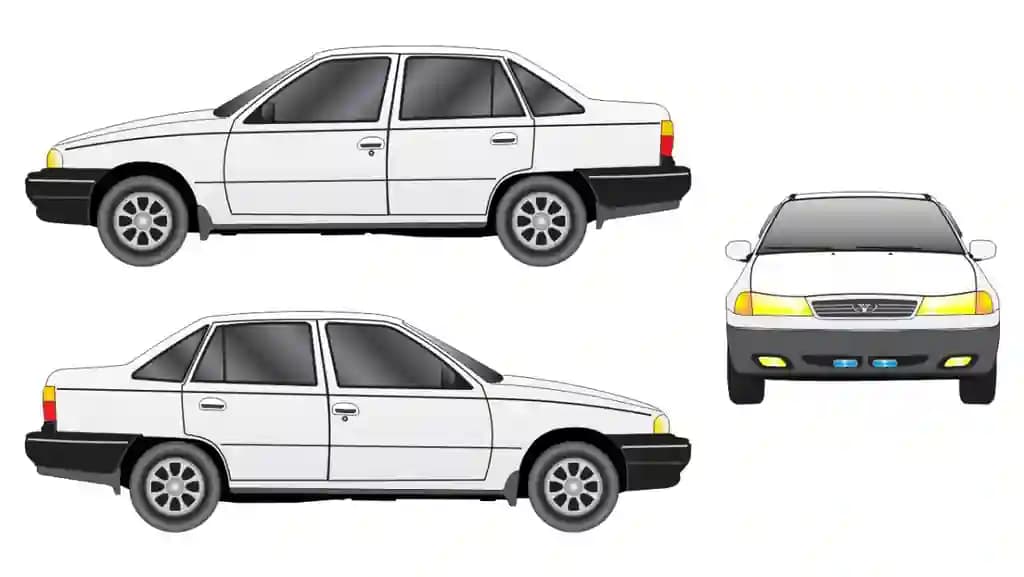 "Nexia" аvtomobili CorelDraw