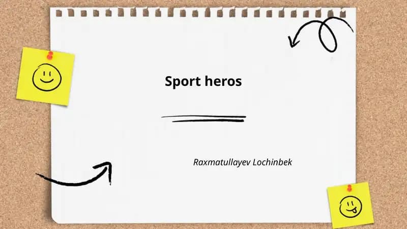 Taqdimot Sport qahramonlari ingliz tilida