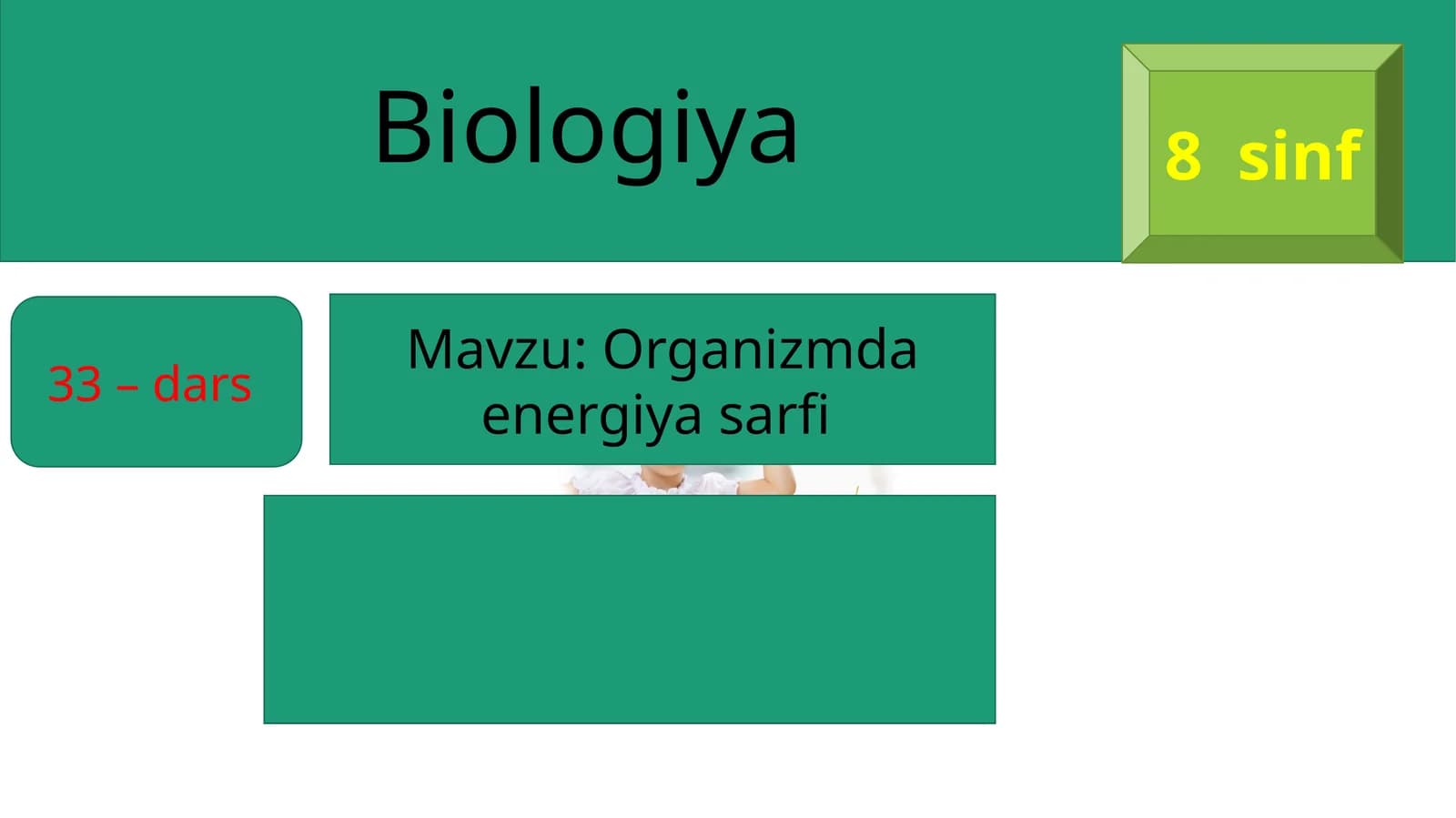 Organizmda energiya sarfi
