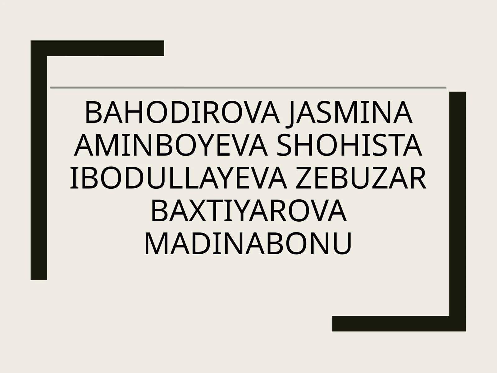 Oila - vatan ichra vatan, inson huquqlari - jamiyat poydevori