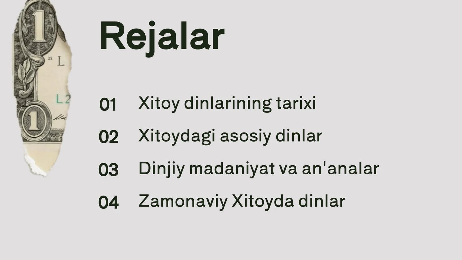 Xitoy dinlarining tarixi