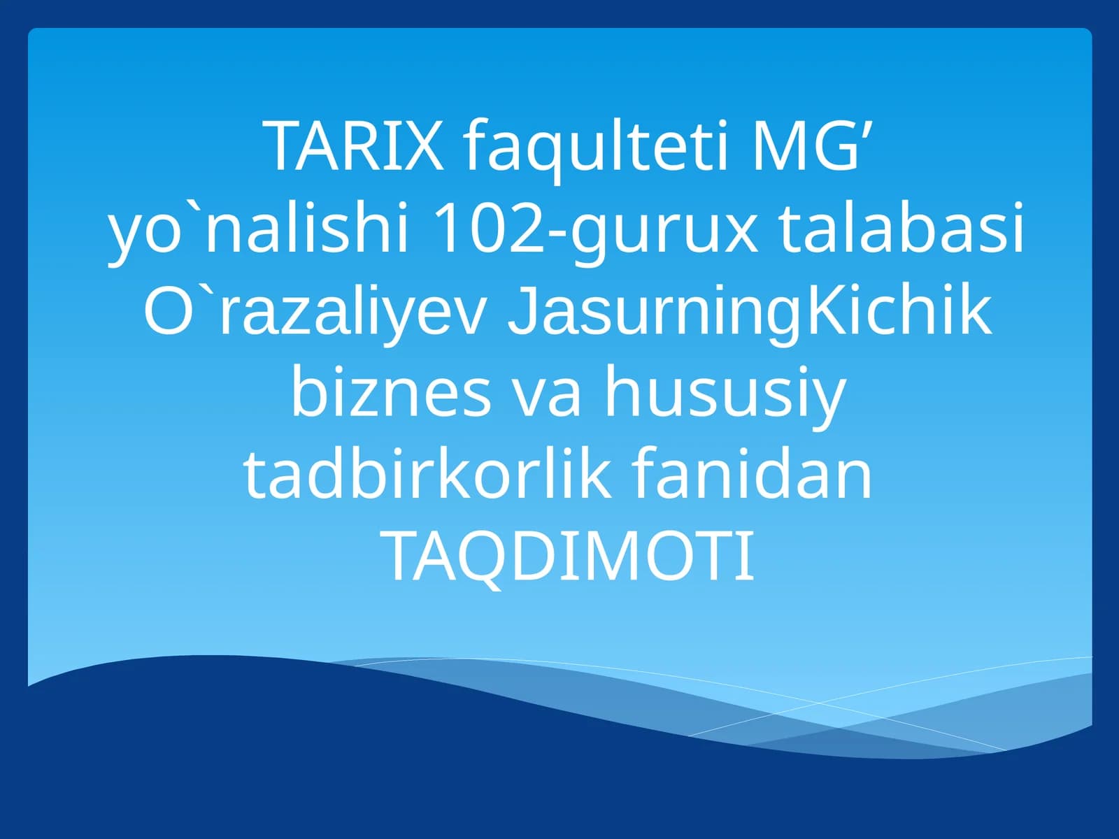 Moliyaviy tashkilotlar
