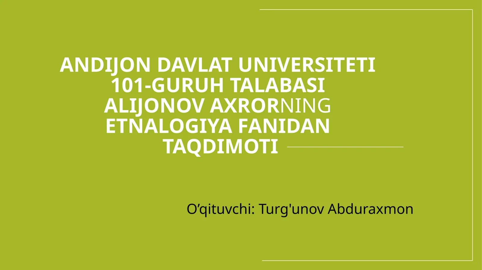 Xalqlar oʻrtasidagi madaniy almashinuv va ularning tarixiy ahamiyati