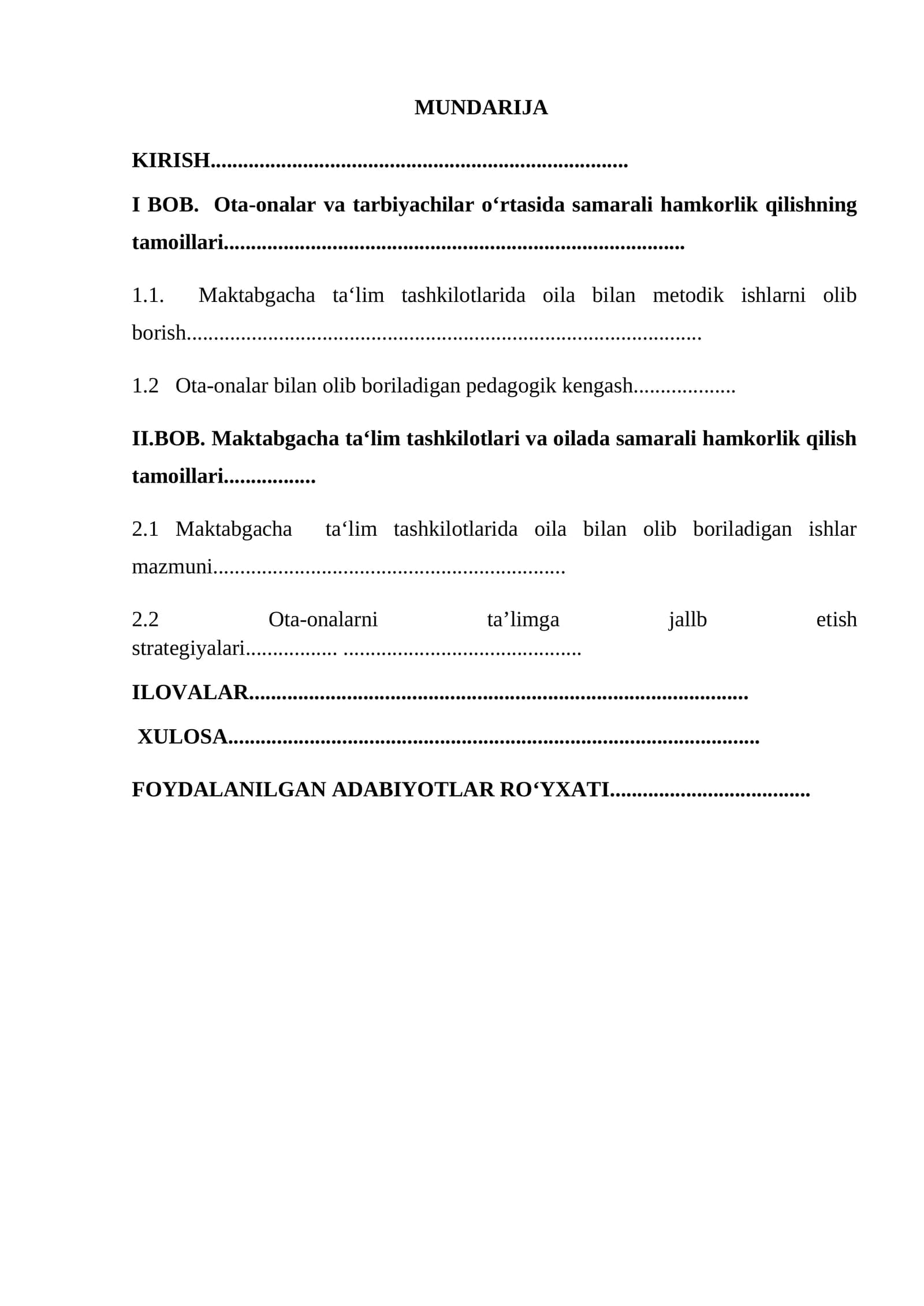 Ota ona va murabbiylar oʻrtasida samarali hamkorlik qilish