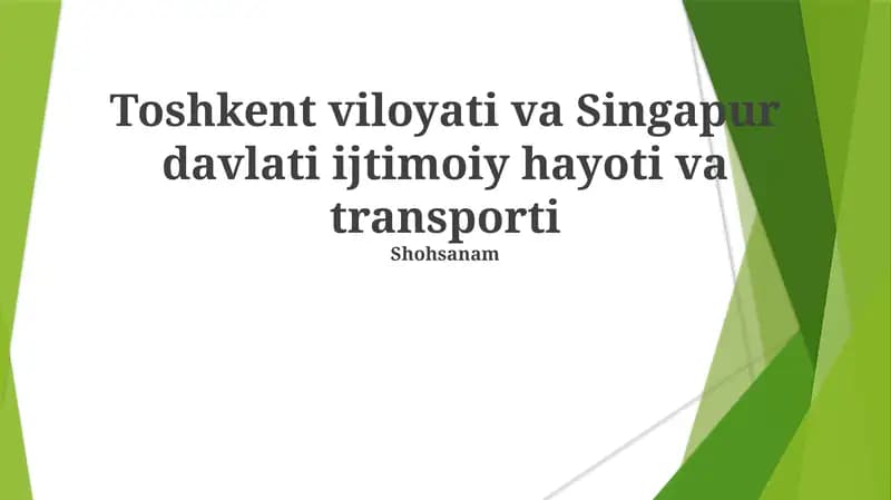 Toshkentning jamoat transporti yetarlicha rivojlanmagan, bu esa yo'l vaqti uzayishi va shaxsiy transport vositalariga bog'liqlikni oshirib, ijtimoiy aloqalarga ta'sir qilmoqda