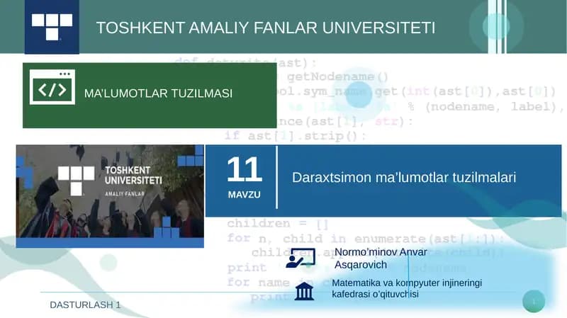 Daraxsimon ma'lumotlar tuzilmalari