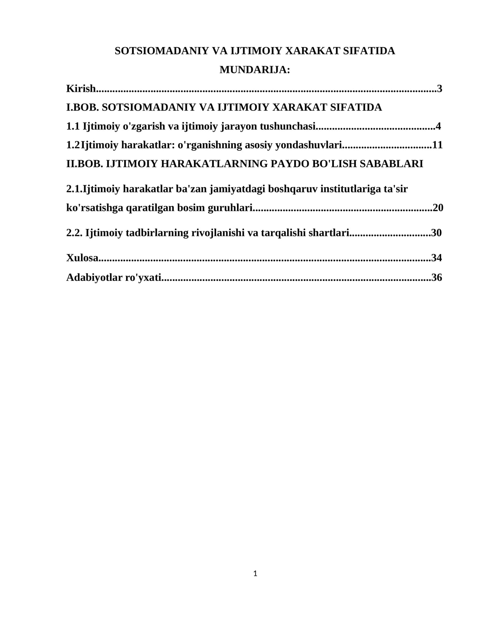 sotsiomadaniy va ijtimoiy harakat