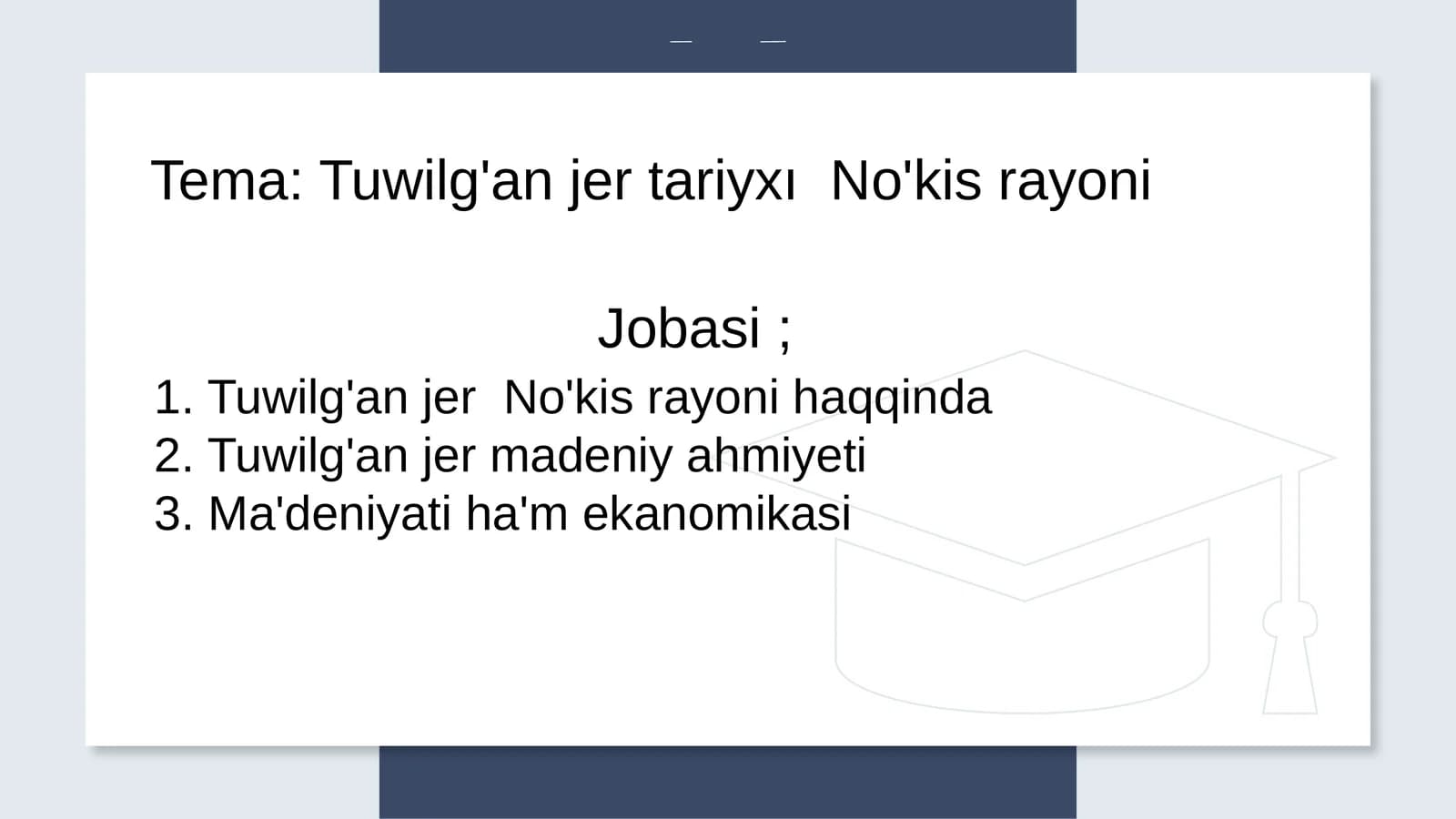 Tuwilǵan jer tariyxi Nókis