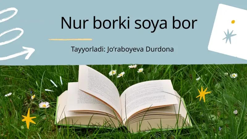 O‘tkir Hoshimov "Nur borki soya bor"
