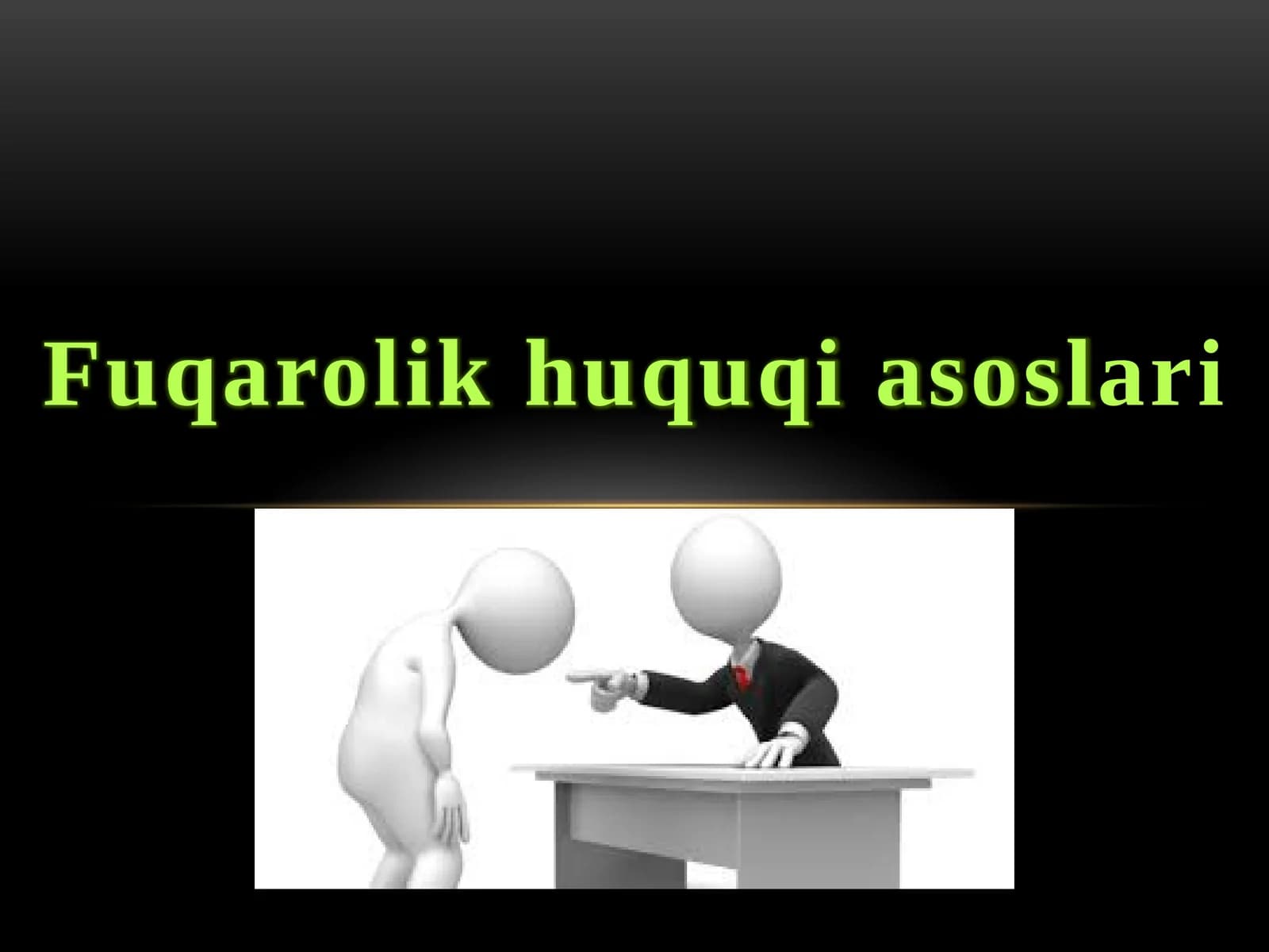 Fuqarolik huquqi asoslari