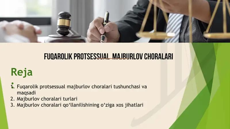 fuqarolik protsessualida majburlov choralari
