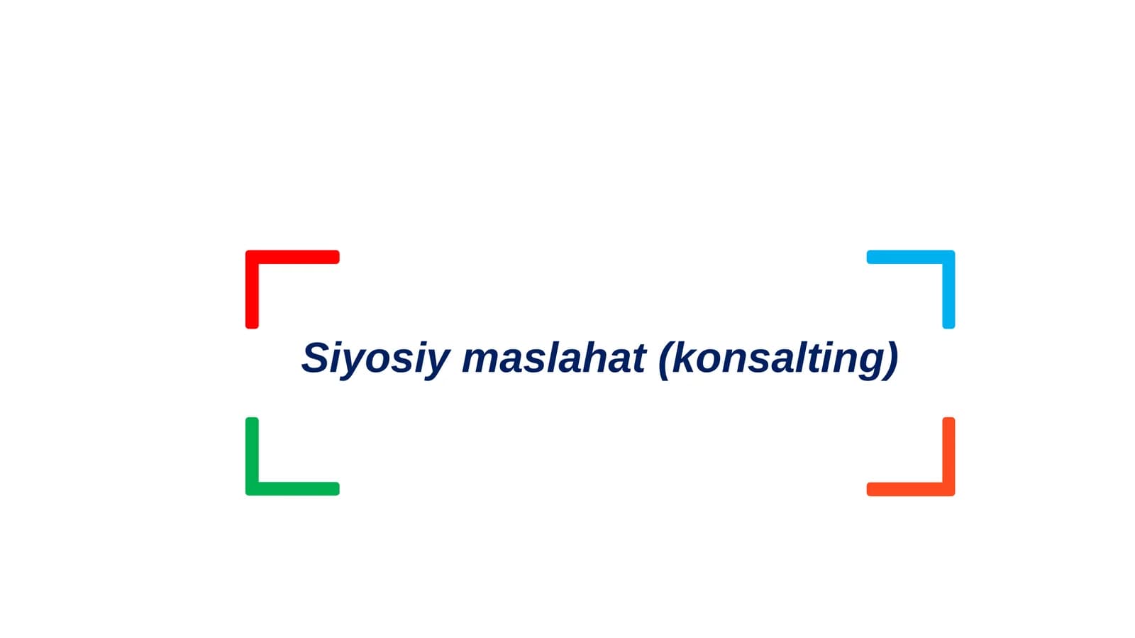 Siyosiy maslahat (konsalting)