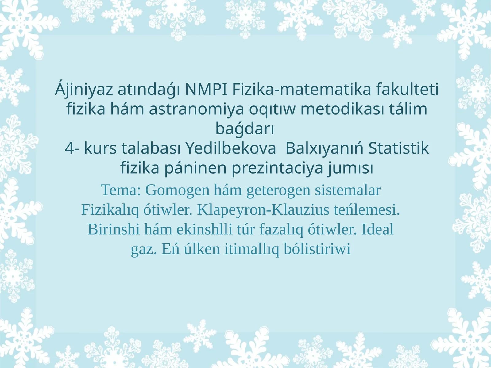 Gomogen hám geterogen sistemalar