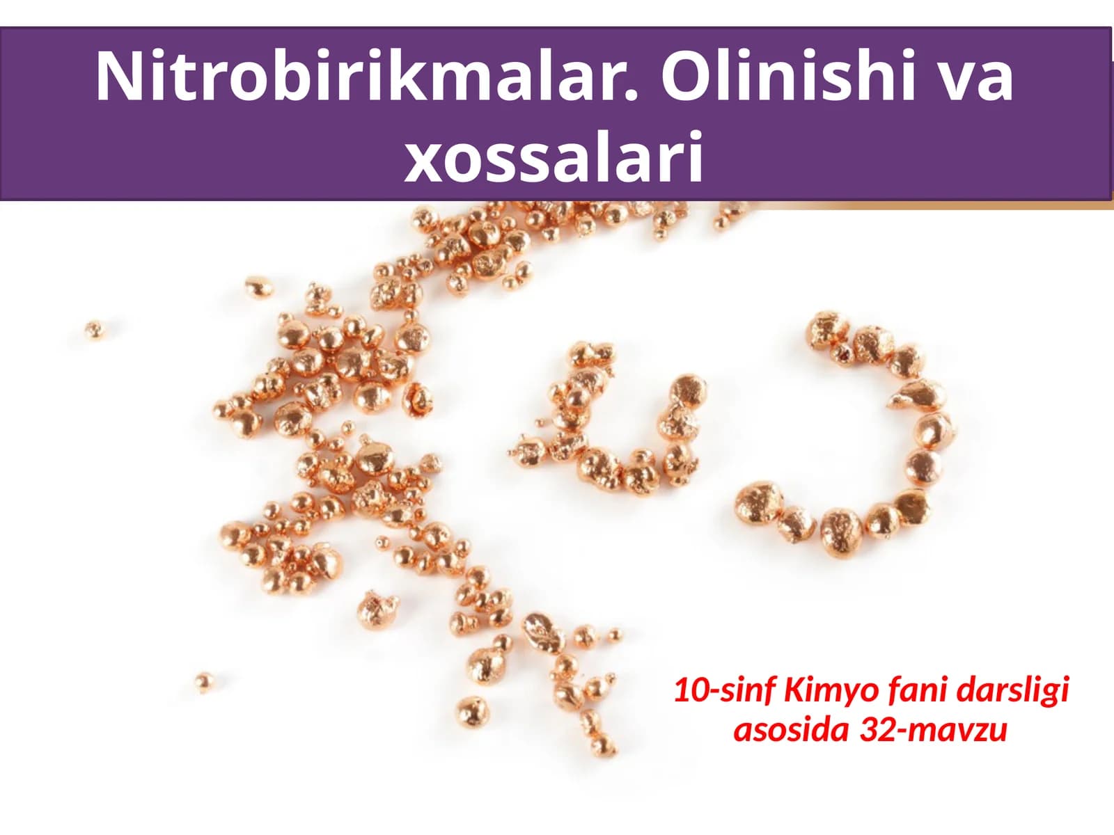 Nitrobirikmalar Olinishi va xossalari