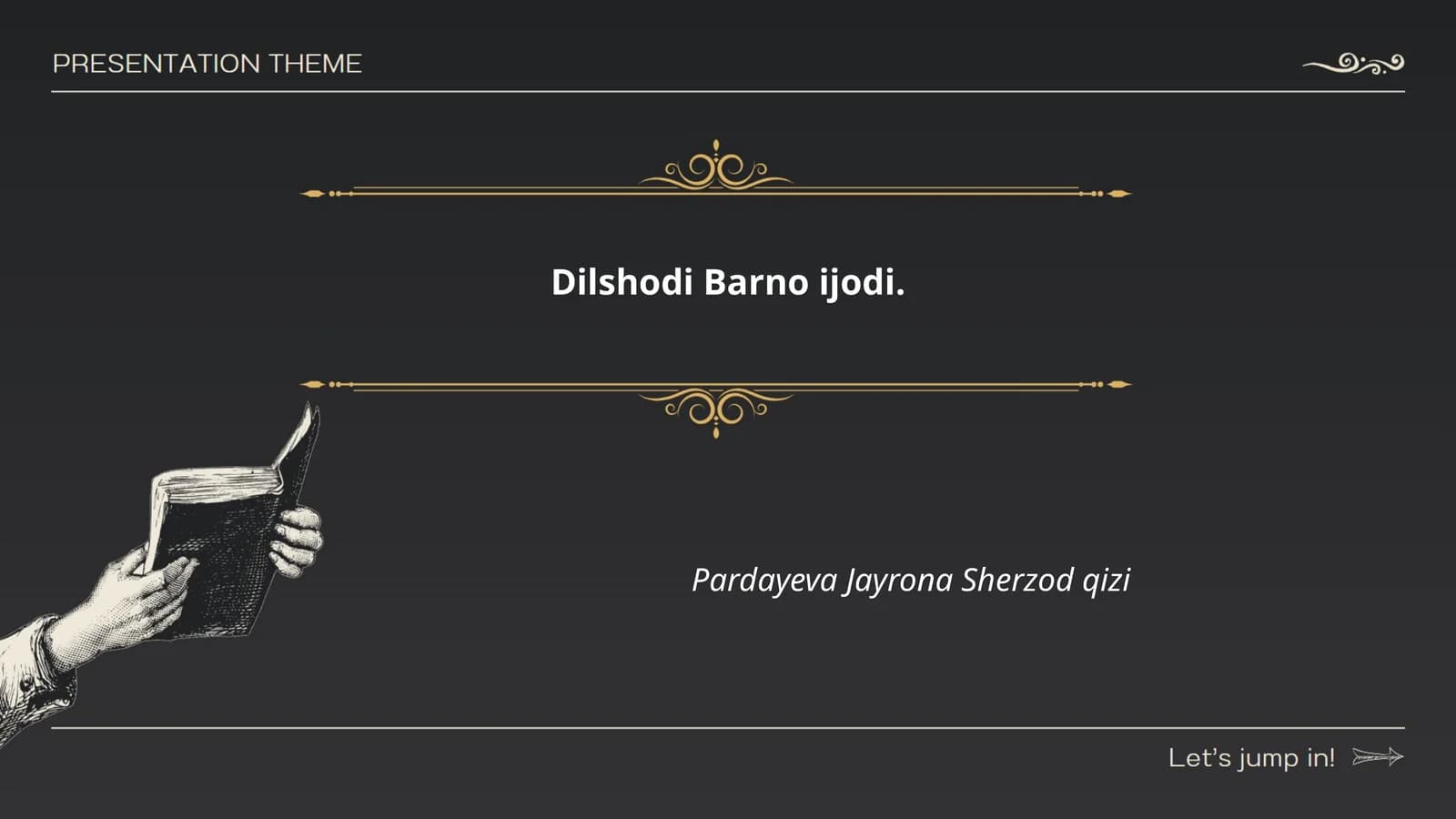 Dilshodi Barno ijodi va asarlari