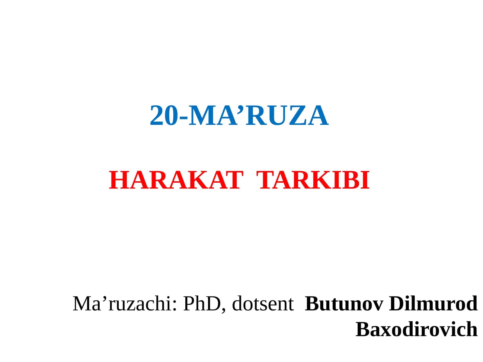 harakat tarkibi
