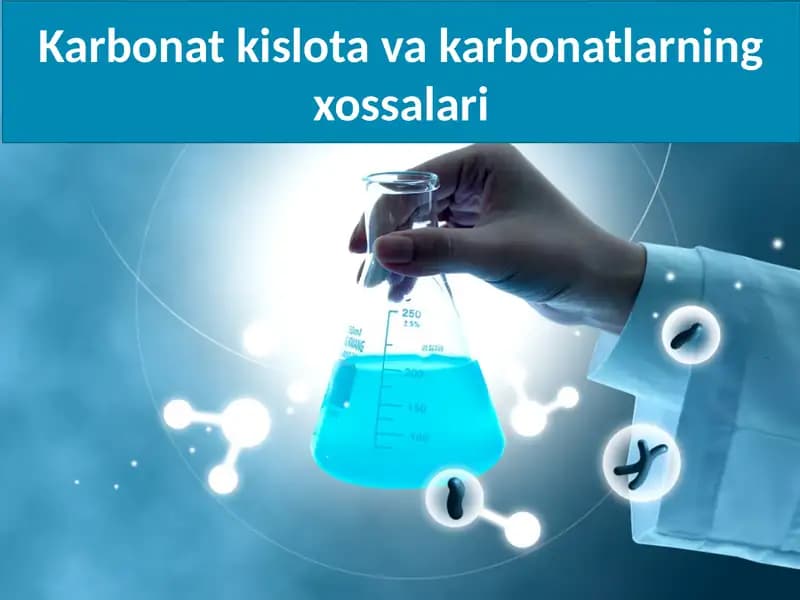 Karbonatkislotavakarbonatlarning xossalari