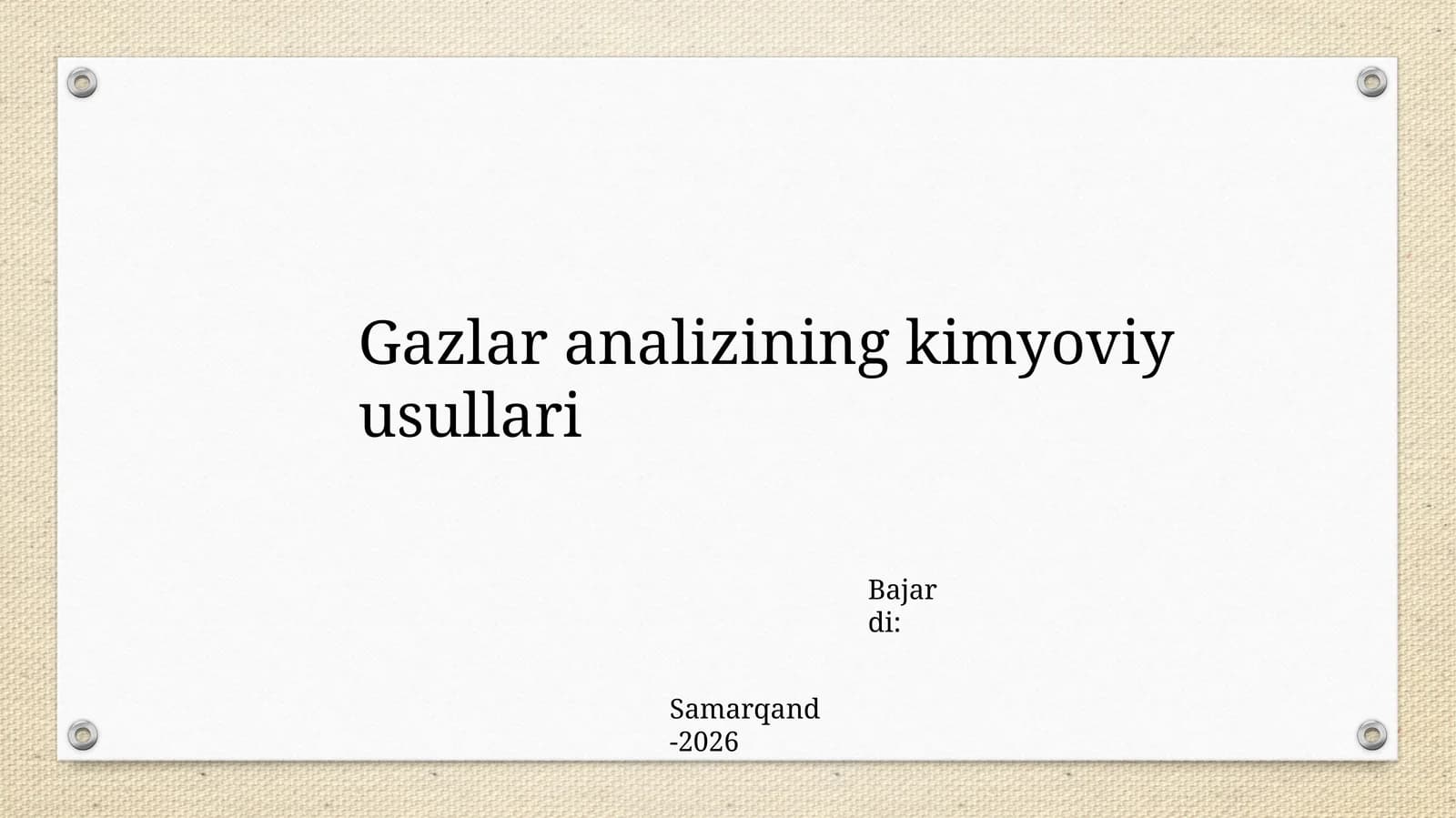 Gazla analizi