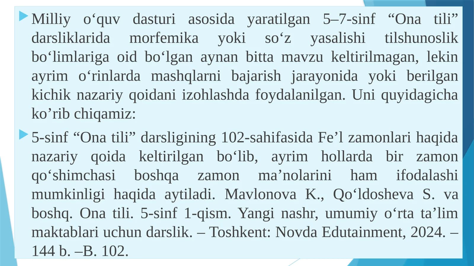 Ona tili fanida Morfemika