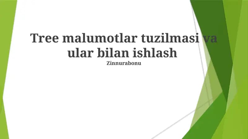 Fayl tizimlari, kompilyatorlar va ifoda baholashni o'z ichiga olgan turli xil qo'llanmalar, ko'p qirrali ekanligini namoyish etadi. Dara ishlash va manipulyatsiyasini osonlashtiruvchi algoritmlar (inorder, preorder, postorder) mavjud