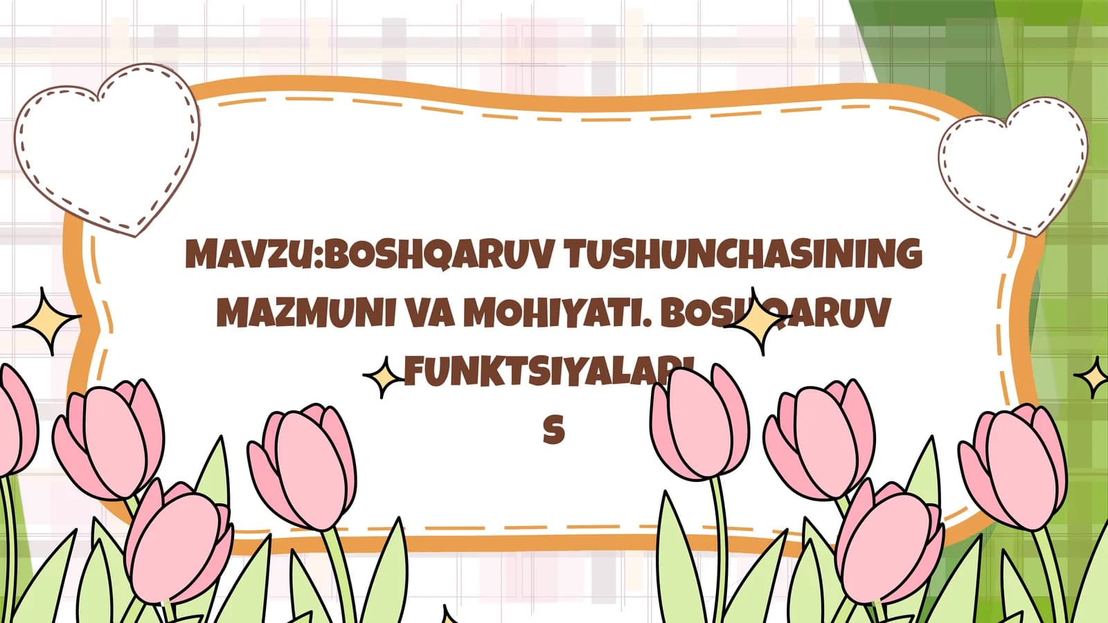 arjima qilinayotgan tushuncha va mazmunlar orqali boshqaruvni tushunish