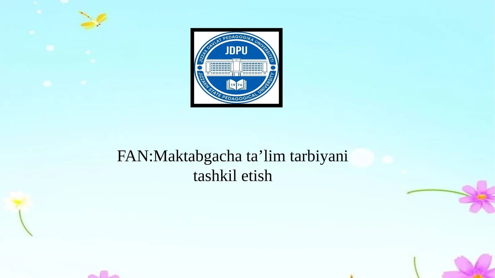 Maktabgacha ta’lim va tarbiya to’g’risidagi qonun