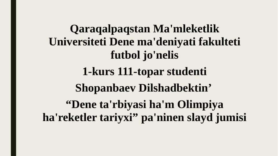Abu Ali Ibn Sinonin’ "Medicina nizamlari" shığarmasında dene tárbiyası tuwrısında