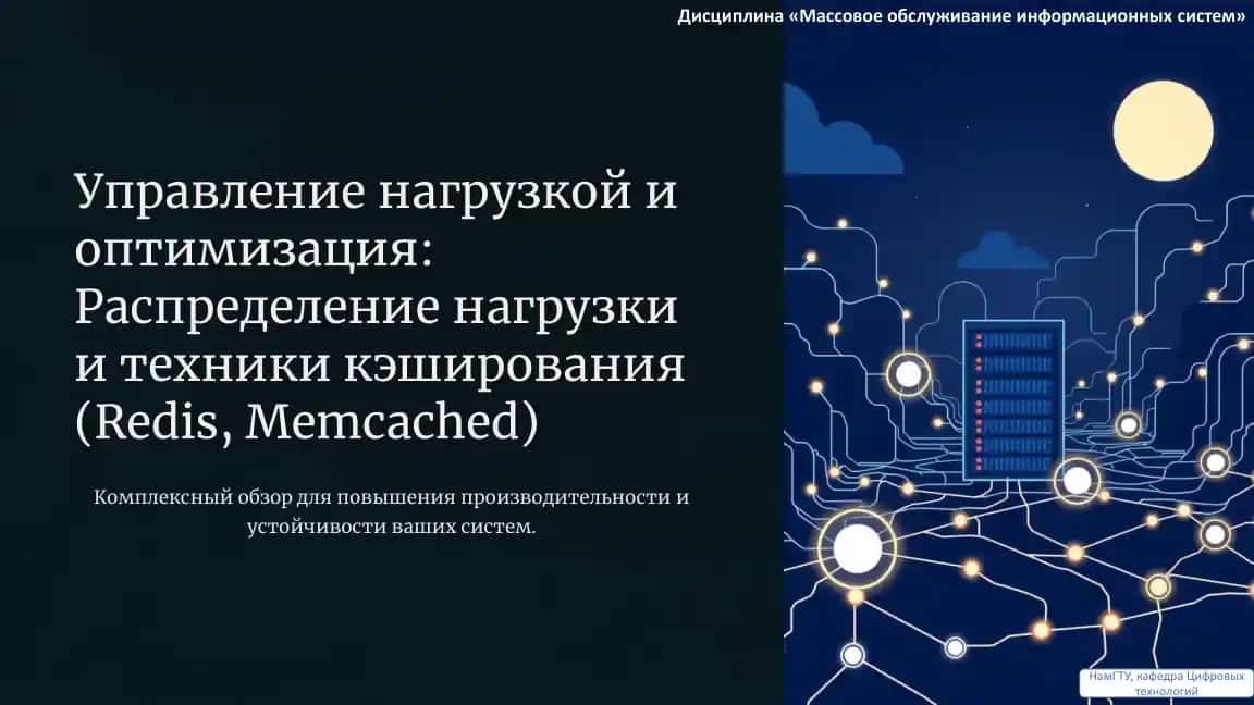 Управление нагрузкой и оптимизация: Распределение нагрузки и техники кэширования (Redis, Memcached)